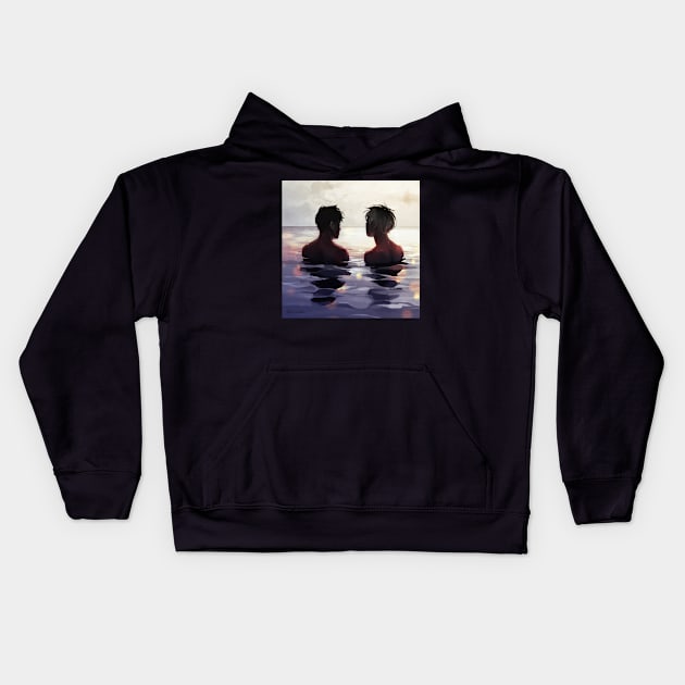 Sunrise Kids Hoodie by AlexAdelaida